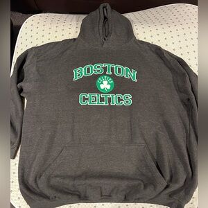 Majestic Dark Gray Hoodie Boston Celtics